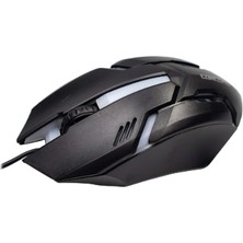 Ttt USB Kablolu Işıklı 3D Optik Mouse