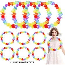 Ttt Hawaii Çiçekli Boyun Kolyesi 12 Adet
