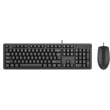 A4 Tech KR-3330S USB Multimedya Siyah Sessiz Q Klavye+Mouse