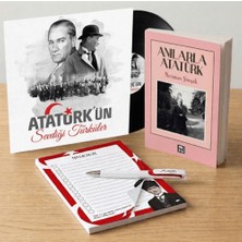 Halk Kitabevi Atatürk’ün Sevdiği Türküler Plak - Anılarla Atatürk - Bloknot ve Kalem