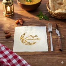 Ttt Ramazan Temalı Yaldız Baskılı Peçete