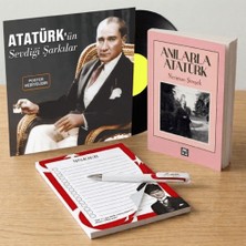 Halk Kitabevi Atatürk’ün Sevdiği Şarkılar Plak - Anılarla Atatürk - Bloknot ve Kalem