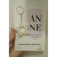 Umut Hediyecilik Anneler Günü Hediyesi Inci Yıldız ANAHTARLIK10 Adet