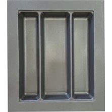 ACERO Kaşıklık Kepçelik 37X49 Cm, 3 Gözlü, Antrasit (Kesilebilir Ölçü: 32X40 Cm)