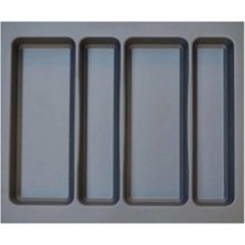 ACERO Kaşıklık Kepçelik 55X49 Cm, 4 Gözlü, Antrasit (Kesilebilir Ölçü: 50X41 Cm)