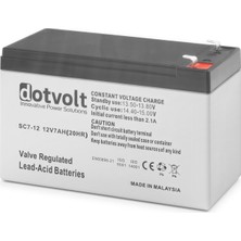 Pileli Store 12V 7AH Kuru Tip Akü Sc7-12