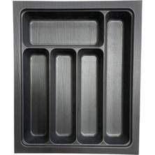 ACERO Kaşıklık 30X36 Cm, Tiny, 5 Gözlü, Antrasit (Kesilebilir Ölçü: 27.5X33.5 Cm)