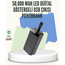 Epilons Yüksek Kapasiteli 50.000 Mah Powerbank – Type-C, Lightning ve Micro USB Uyumlu, Çoklu Cihaz Şarj Öz