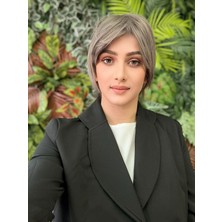 Aura Peruk Küllü  Gri Kısa Perçemli Inci Modelimiz