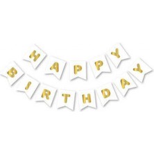 Hayaller Dükkanı Flama Happy Bırthday Set Beyaz