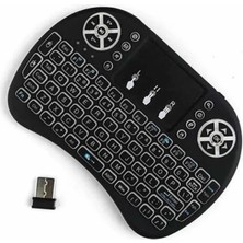 Epilons Kablosuz Türkçe Q Klavye Rgb Işıklı Televizyon Ps3 Dokunmatik Mouse