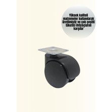 Fantastik Store 6 cm Kilitsiz Masa Ayağı Tekerleği 4’lü Set Çok Amaçlı - Lisinya