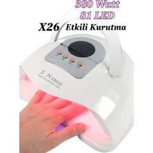 X26 UV 380 Watt 81 LED Kalıcı Oje Protez Tırnak Kurutucu Işık Pro Uv LED Tırnak Kurutucu Easy Beauty
