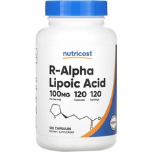 Nutricost R-Alpha Lipoic Acid Antioxidants 100 Mg  120 Capsules