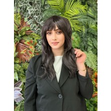 Aura Peruk Kendi Saçınızdan Ayırt Edilmez Doğallığa Sahip Perçemli Orta Boy Inci Modelimiz