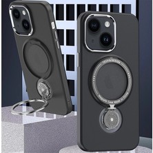 TeknoKapsül Ally Iphone 14 Için Magsafe Uyumlu Standlı Manyetik Silikon KILIF-(5775)