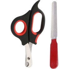 TeknoKapsül Uravas Store® Evcil Hayvan Tırnak Makası ve Törpü Seti Manikür Pedikür Pati Bakım Aleti Kaymaz Sap