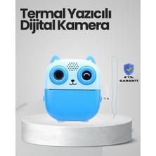 TeknoKapsül Anında Baskı Yapabilen Çocuk Fotoğraf Makinesi Hafıza Kart Destekli