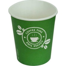 TeknoKapsül Karton Bardak 8 Oz Kullan At Çay Kahve Sıcak Kağıt Otomat Bardağı 50 Li 1 Paket