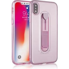 TeknoKapsül Iphone x Xs Selfie Yüzüklü Şeffaf Silikon KILIF-(5775)
