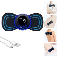 Epilons LCD Ekranlı Boyun Sırt Omuz Mini Ems Masaj Aleti – Tens Titreşimli Kas Gevşetici Cihaz