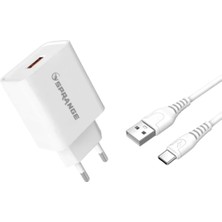 Epilons 22W Usb-A Başlık - Type-C Data ve Şarj USB Kablosu