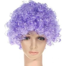 Epilons Mor Renkli Kıvırcık Peruk