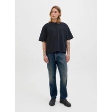 Jack & Jones Yüksek Bel Relaxed Mavi Erkek Denim Pantolon 12278270_JJICHRIS Jjorıgınal Akm 91