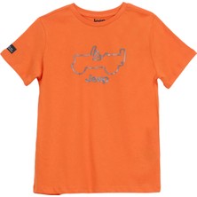 Jeep Baskılı Turuncu Erkek Çocuk T-Shirt J6SB-TST7669