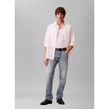 Calvin Klein Jeans Normal Bel Straight Açık Mavi Erkek Denim Pantolon LV04RE703G2TI Açık Mavi Denim Pant