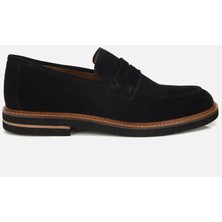 Hotiç 02AYH320020A100 ERKEK Süet Deri Siyah Klasik Loafer
