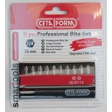 Ceta Form Cb/st112 Bits Uç Takımı 11 Parça yıldız/pozidriv
