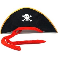 Epilons Karayip Korsanları Kaptan Jack Kumaş Korsan Şapkası Yetişkin