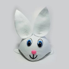 Epilons Tavşan Şeklinde Çocuk Şapkası Beyaz