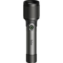 Bix Flashlight BX2132FL 24W Led, Max. 1000 Lümen Parlaklık ve 900 Metreye Kadar Menzilli 2000MAH Şarj Edilebilir Kompakt El Feneri