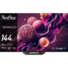 Nextstar YE-65IDWP14 65'' 165 Ekran 4K Ultra HD 144Hz Google Premium QD Super MiniLED TV