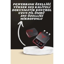 Epilons Dijital Göstergeli Powerbank Kablosuz Kulaklık ve 7 Kordonlu Yeni Nesil Akıllı Saat Dokunmatik Kont