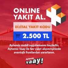 Aytemiz Akaryakıt Aytemiz Vaay Dijital Yakıt Kodu 2500 TL