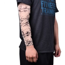 TeknoKapsül Giyilebilir Kol Dövmesi Çorap Dövme 3D Baskılı Kol Bacak Dövme 2 Adet Model 25