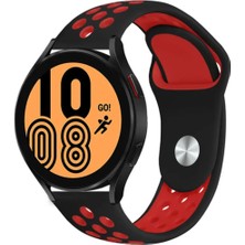 Zore Samsung Gear S2 (20MM) Uyumlu Kordon Silikon Esnek Yumuşak Delikli Spor Krd-02 Kayış