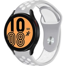 Zore Samsung Gear S2 (20MM) Uyumlu Kordon Silikon Esnek Yumuşak Delikli Spor Krd-02 Kayış