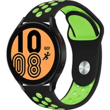 Zore Samsung Gear S2 (20MM) Uyumlu Kordon Silikon Esnek Yumuşak Delikli Spor Krd-02 Kayış