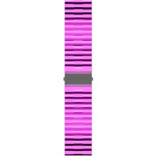 Zore Samsung Galaxy Watch Active 2 44MM Uyumlu 20MM Kordon Şeffaf Renkli Transparan Krd-27 Kayış