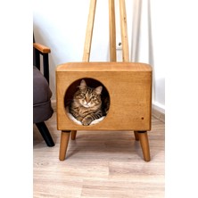 HunCar Boss Ahşap Kedi Evi Dekoratif