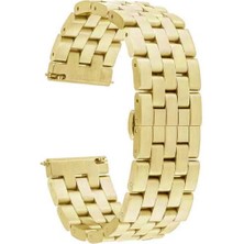 Zore Samsung Gear S3 22MM Uyumlu Kordon Metal Geçmeli Paslanmaz Krd-20 Kayış