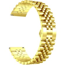 Zore Samsung Gear S2 20MM Uyumlu Kordon Paslanmaz Çelik Rolex Metal Krd-36 Kayış