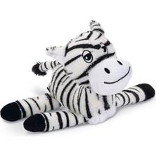 Matrixzn Beeztees Köpek Oyuncağı, Sesli, Zebra, Peluş, Siyah/beyaz, 25X17X10CM