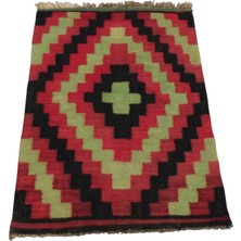 Zehra Abla Halı El Dokuma Otantik Benzersiz Persian Iran Şiraz Yün Kilim 7033