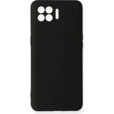 Esranın Dünyası Oppo Reno 4 Lite Kılıf Nano Içi Kadife Silikon - Siyah