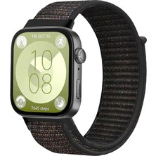 Esranın Dünyası Huawei Fit 4 Hasırlı Cırtcırtlı Kordon (Saat Değildir) - Siyah